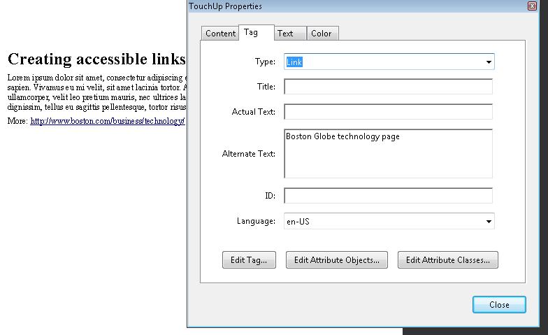 The new Alternate Text: 'Boston Globe technology page'